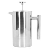 1000ml Hand Brewing Coffee Pot Stainless Steel Coffee Press Pot DoubleLayer Coffee Kettle V1294-YM0901-3113210083711