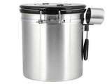 Stainless Steel Coffee Bean Airtight Canister Tea Dried Fruits Storage Container 1.8L V1294-YM0901-3118200204211