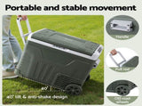 Portable Fridge 50L Camping Bar Fridges Freezer 12V/24V/240V PFN-A-50-WHEEL-GR