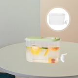 Cold Beverage Dispenser with Faucet, Refrigerator Chilled Kettle Pitcher for Refreshing Drinks and V1369-AZ3-W-15752