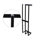 Towel Storage Rack Wall Mounted Black Iron Alloy 3 Bar Rolled Towel Holder for Bathroom V1294-YM0706-3112230051311