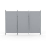 Artiss 3 Panel Room Divider Set of 2 Folding Privacy Screen Fabric Room Separator Partition Grey RD-D-PLY-260-GYX2