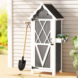 Gardeon Outdoor Storage Cabinet Shed Box Wooden Shelf Chest Garden Furniture OSC-CABI-WOOD-HO-GE