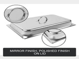 9L Chafing Dish Set Buffet Pan Bain Marie Bow Stainless Steel Food Warmer V201-FAZ4990SI8AU