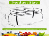 Metal Beverage Dispenser Stand for Parties Double Drink Stand Dispenser Holder Stand for Glass Jar V1258-DP02-C-2819