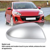 Replacement Rearview Mirror Cover Compatible with Mazda 2007-2014 Silver Right V1237-ZY-715-390