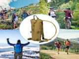 3L Water Bladder Bag Tactical Military Hiking Camping Hydration Backpack Outdoor, Brown V1370-AZ4-21115