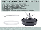 7-Fins Blender Blade and 6 PCS Rubber Gaskets with 2 PCS Ring Removal Tools V1258-DP02-C-692