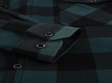 Men's Shirt Padded Warm Lined Shirts Men's Casual Shirt with Pockets Men's Hooded V1237-ZY-203-0026