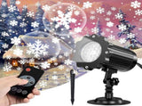 Christmas Snowflake LED Projection Lamp Outdoor IP65 Waterproof with Remote Control for Indoor Party V1237-ZY-203-4823
