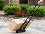 Giantz Folding Trolley Portable Hand Truck Lightweight Travel Luggage Black HP-CART-2W-BK
