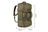 3-in-1 Duffle Bag Messenger Pack Military Tactical Backpack -Green V1308-DSZKI-864-1