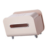 Desktop Tissue Box Multifunction Tissue Storage Dispenser with Phone Holder Remote Control Organizer V1294-YM0710-3117230308312