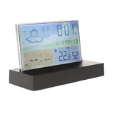 Weather Clock Transparent ABS Wireless Multifunctional Temperature Alarm Clock with Color Screen V1294-YM0703-3113230046711