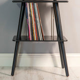 Crosley Voyager Bluetooth Portable Turntable Entertainment Stand Bundle - Floral V398-CRIW8017BST-FL4