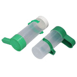 10 Set Bird Cage Water Feeder Set 140ml Water Dispenser and 150ml Bird Food Feeder with Clips for V1294-YM0901-3111240172511