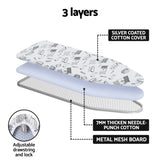 Artiss Ironing Board Wall Mounted Foldable White IRB-WM-100-GY