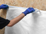 House Wrap, 2.74 x 45.7 mm, 0.13 mm Thick Vapor Barrier, Heavy Duty Plastic Sheeting for V952-FSTQM9FT150FSRA05001V0