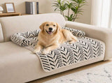 Black Plush Pet Bed Mat - 60 x 80 cm Polyester Fibre - Thickened Soft Cushion, Scratch Resistant V888-ELOSUNG47417