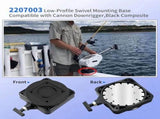 1Pack 2207003 Low-Profile Swivel Base Compatible with for Ca-Nnon 3991913 Downrigger Mount V1370-AZ4-07635
