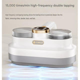 White Handheld Cordless Dust Mite Vacuum Cleaner LED Sanitizing Mattress Cleaner Dual Cup Separation V888-ELOSUNG53523