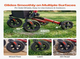 Rollator Walker with Seat for Seniors, Ultra Compact 3-Fold Rolling Walker, Lightweight Aluminum V952-XSZXQHSLHJQ1YKA5J001V0