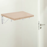 4 Pcs White Metal Wall Mount Shelf Brackets with Calpboard Support for Bookrack, Sturdy Metal V1369-AZ3-W-20099