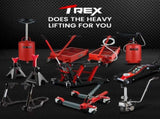 T-Rex Vehicle Positioning Jack Storage Rack Stand, Heavy Duty Design with Locking Castor Wheels V219-VHWVPRTR4SRA