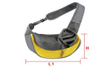 Yellow Portable Pet Sling Backpack for Small Dogs and Cats Size S with Breathable Mesh Design V888-ELOSUNG43832
