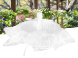 Flower Lace Basket White Romantic Basket Candies Container Wedding Ceremony Decoration5709 V1294-YM0721-3115200142811
