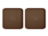 2pcs Food Tray Multifunctional Thickened Slip Resistance Chinese Fast Food Serving Tray for Dining V1294-YM0523-3118220042813