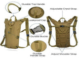 3L Water Bladder Bag Tactical Military Hiking Camping Hydration Backpack Outdoor, Brown V1370-AZ4-21115