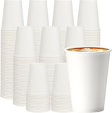 1000x 12oz Premium Paper Coffee Cups in White Bulk Wax Free Extra Strong in White V563-PA1209-50-1BOX