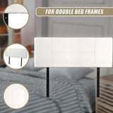 PU Leather Double Bed Headboard Bedhead - White V63-768115