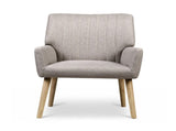 Artiss 2X Armchair Faux Fabric Beige UPHO-C-ARM-5098-BGX2