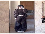 Women Chestnut Brown 3-in-1 Sweatshirt Outfit, Cozy Lazy Loungewear Set Size S, Soft Fabric V1221-XM-LB5020-ZS141