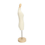 Dress Form Female Mannequin Torso Mini Dress Model with Wooden Base for Sewing Display Photo V1294-YM0710-3117230262511