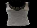 MERINO SKINS Ladies Dianthe Tank Top Thermal Merino Wool Rich Thermals - Soft Grey Marle V563-MS-DIANTHE-TANK-SGRY-XL