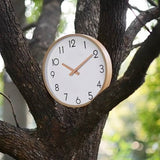 Non Ticking Silent Quartz Battery Operated Round Easy to Read Clock for Home/Office/School 12 Incn V1369-AZ3-W-03564