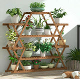 Multilayer Corner Garden Plant Stand Elegant and Practical Display Solution V767-XJJ240-V1