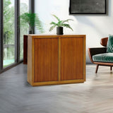 Buffet MDF Brown Colour Two Doors Sideboard Storage Cabinet V43-BFT-TOBY