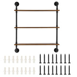 VEVOR Industrial Pipe Shelf 3 Tier 32x7.87in Wall-Mount for Kitchen Bedroom V952-JSGZWJYGHMBH3KFG5V0