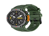 M-Rex4 Men Rugged GPS Smart Watch, 5ATM Waterproof Bluetooth Call Fitness Tracker Heart Rate Sleep V1300-M-REX4-GREEN