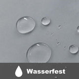 1 Pair Water Resistant Sheer Eyelet Curtains for Outdoor, 140x250cm, Gray V1188-MS-325-0456