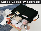 White Stylish Canvas Briefcase Tote Bag with Large Capacity for Women V888-ELOSUNG12882