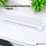Tooleroo Portable A4 Thermal Printer White Paper Kit - Wireless and Inkless V238-SUPDZ-40903265648720