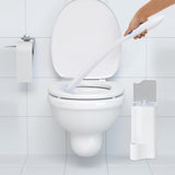 Toilet Wand Holder,6.7x3In Resuable Toilet Bowl Cleaner Holder for Clorox Toilet Wand,QZS White V1189-WXFWAL-20260319-00354