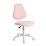 Artiss Armless Office Chair Ergonomic Soft Fleece Height Adjustable Vanity Desk Chair Pink OCHAIR-M-2521-PK