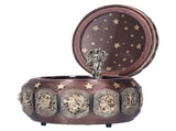 Music Box Fashion Creativity Rotating 12 Constellations Firends Birthday Holiday GiftsCoppery V1294-YM0901-3115200151019