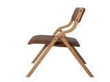 Levede 4x Dining Chairs Foldable PU Tan CH1099-2-TANX2